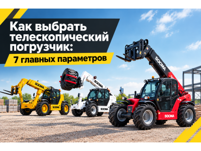 Как выбрать телескопический погрузчик: 7 главных параметров
